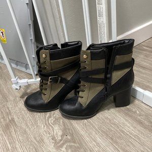 Apt. 9 Negotiate Women's High Heel Combat Boots
